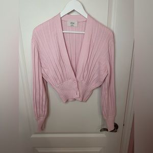 Wilfred plunge cardigan - baby pink, worn once